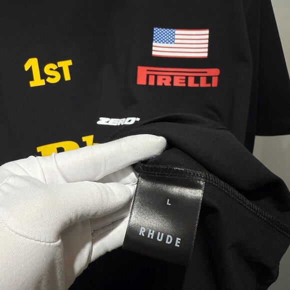 Rhude World Champ Black T-Shirt - Picture 6 of 6